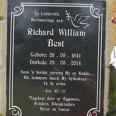 BEST Richard William 1941-2014