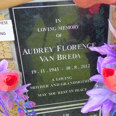 BREDA Audrey Florence, van 1943-2012