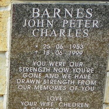 BARNES John Peter Charles 1953-1999