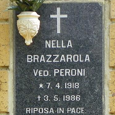 BRAZZAROLA Nella formerly PERONI 1918-1986