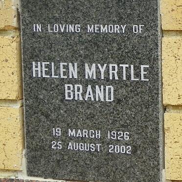 BRAND Helen Myrtle 1926-2002