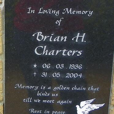 CHARTERS Brian H. 1936-2004