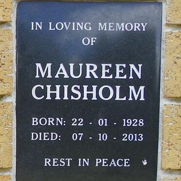 CHISHOLM Maureen 1928-2013
