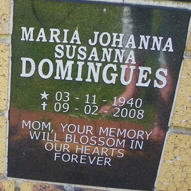DOMINGUES Maria Johanna Susanna 1940-2008