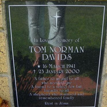 DAVIDS Tom Norman 1941-2000
