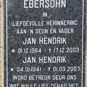 EBERSOHN Jan Hendrik 1941-2007 :: EBERSOHN Jan Hendrik 1964-2003