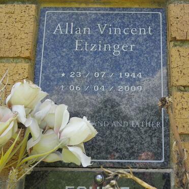 ETZINGER Allan Vincent 1944-2009