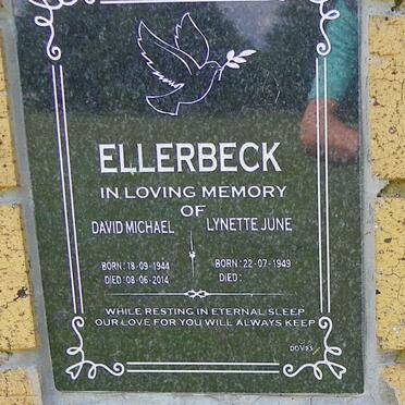 ELLERBECK David Michael 1944-2014 &amp; Lynette June 1949-