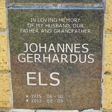 ELS Johannes Gerhardus 1935-2012