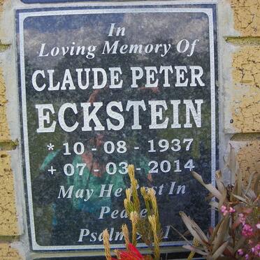 ECKSTEIN Claude Peter 1937-2014