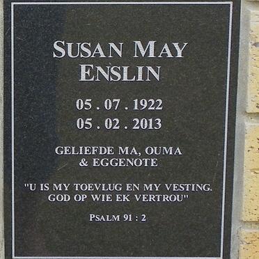ENSLIN Susan May 1922-2013