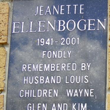 ELLENBOGEN Jeanette 1941-2001