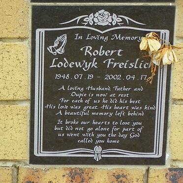 FREISLICH Robert Lodewyk 1948-2002