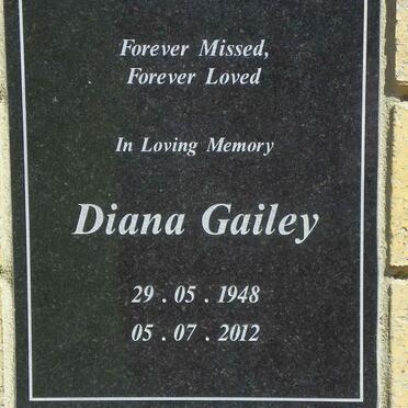 GAILEY  Diana 1948-2012