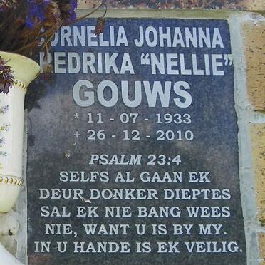 GOUWS Cornelia Johanna Fredrika 1933-2010