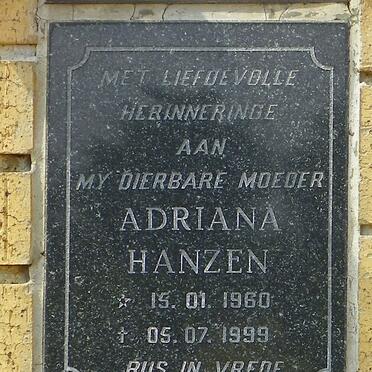 HANZEN Adriana 1960-1999