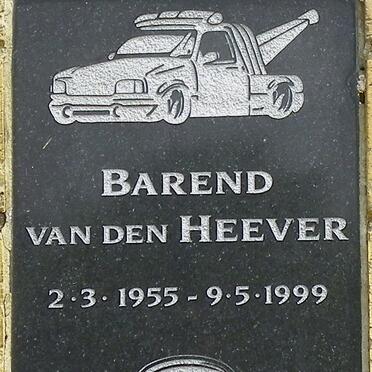 HEEVER Barend, van der 1955-1999