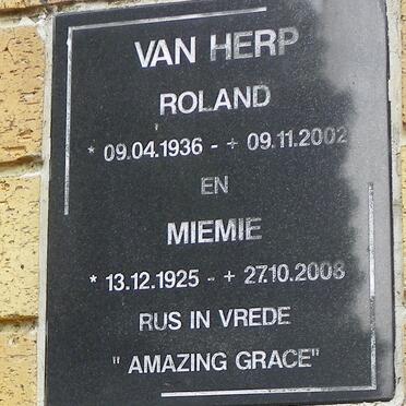 HERP Roland, van 1936-2002 &amp; Miemie 1925-2003