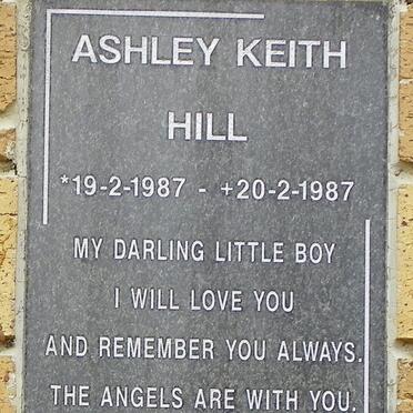 HILL Ashley Keith 1987-1987