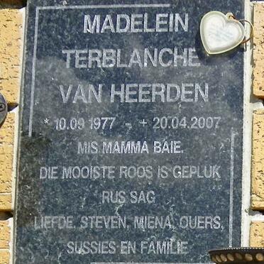 HEERDEN Madelein Terblanche, van 1977-2007