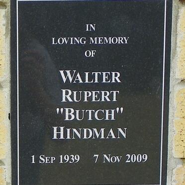 HINDMAN Walter Rupert 1939-2009