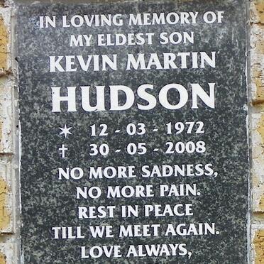 HUDSON Kevin Martin 1972-2008