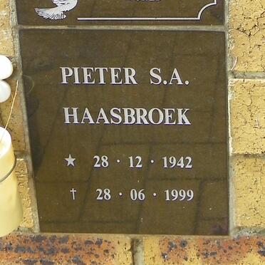 HAASBROEK Pieter S.A. 1942-1999