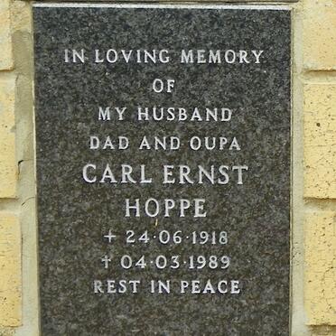 HOPPE Carl Ernst 1918-1989