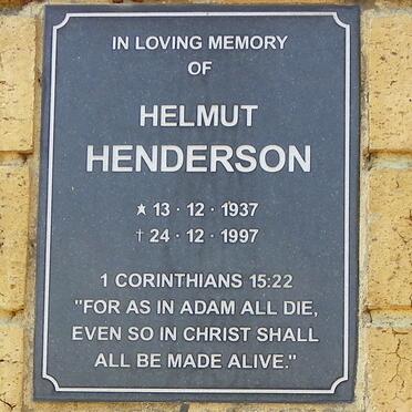 HENDERSON Helmut 1937-1997