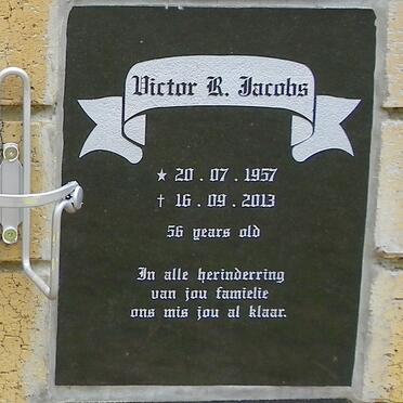 JACOBS Victor R. 1957-2013