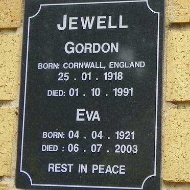 JEWELL Gordon 1918-1991 &amp; Eva 1921-2003