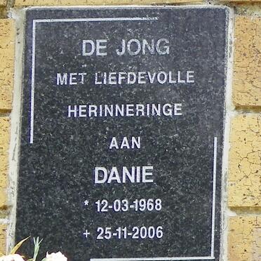 JONG Danie, de 1968-2006