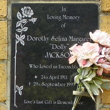 JACKSON Dorothy Selina Margaret 1911-1995