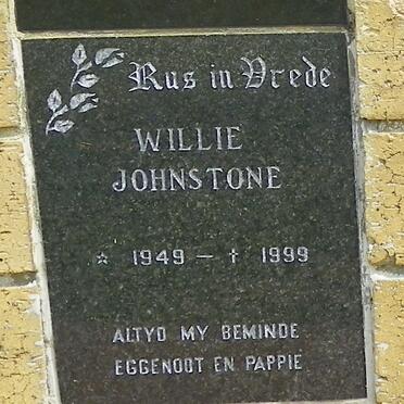 JOHNSTONE Willie 1949-1999