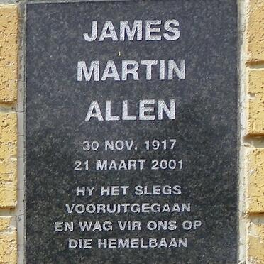 JAMES Martin Allen 1917-2001