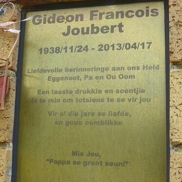 JOUBERT Gideon Francois 1938-2013