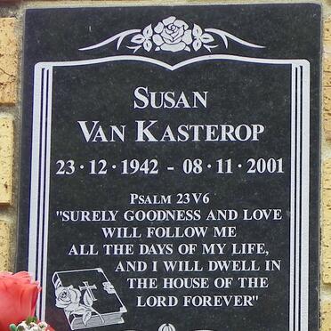 KASTEROP Susan, van 1942-2001
