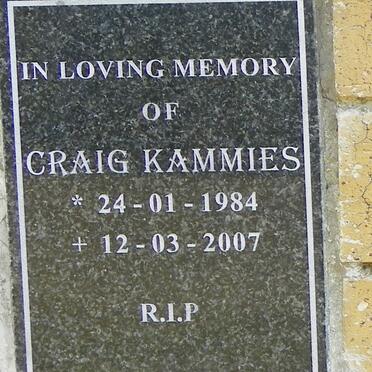 KAMMIES Craig 1984-2007