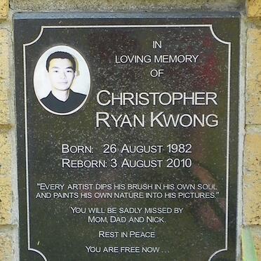 KWONG Christopher Ryan 1982-2010