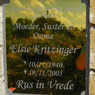 KRITZINGER Elsie 1940-2005