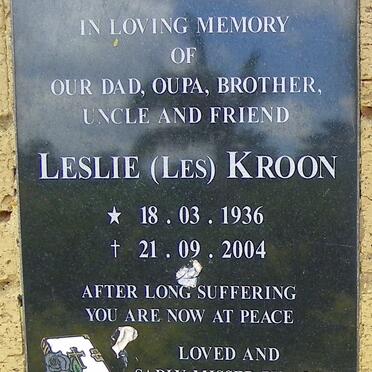 KROON Leslie 1936-2004