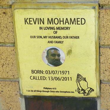 MOHAMED Kevin 1971-2011