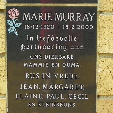 MURRAY Marie 1920-2000