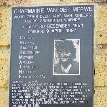 MERWE Charmaine, van der 1964-1997