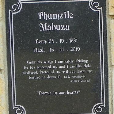 MABUZA Phumzile 1981-2010