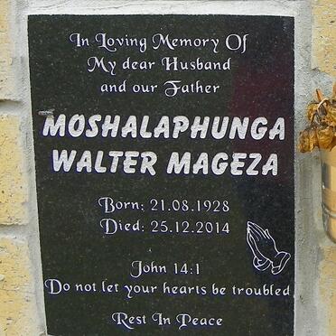 MOSHALAPHUNGA Walter Mageza 1928-2014