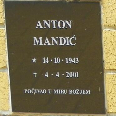 MANDIĆ Anton 1943-2001