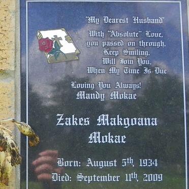 MOKAE Zakes Makgoana 1934-2009