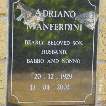 MANFERDINI Adriano 1929-2002