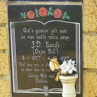 NAUDE J.D. 1927-1997